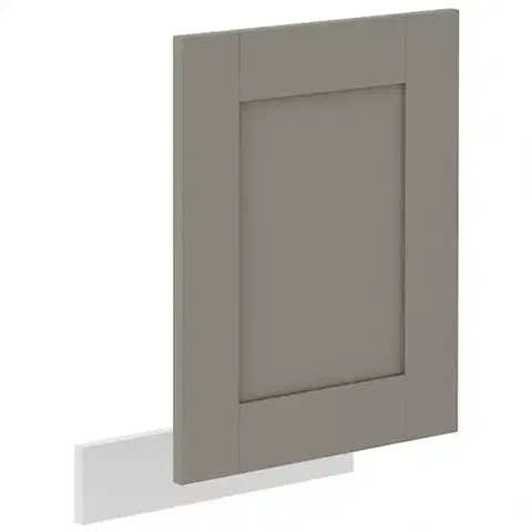 Dvierka a čelá zásuviek pre kuchynske skrinky Dvierka na umývačku Luna claygrey/biela 570x446