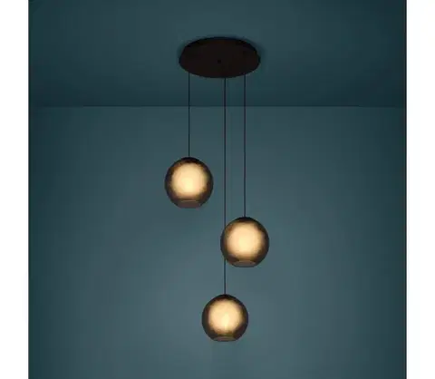 Svietidlá Eglo 390213 - Luster na lanku ARANGONA 3xE27/40W/230V dymová 390213