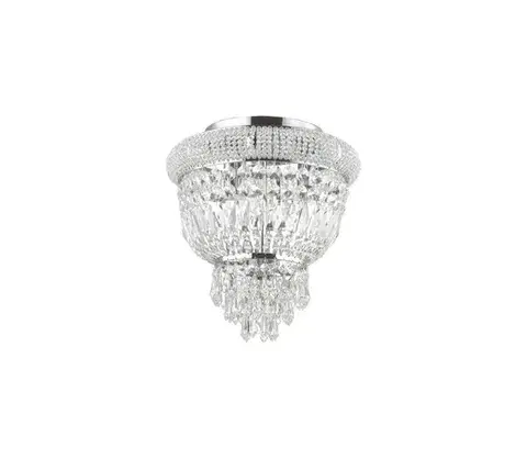 Svietidlá Ideal Lux - Krištáľové stropné svietidlo DUBAI 3xE14/28W/230V pr. 32 cm chróm 207162