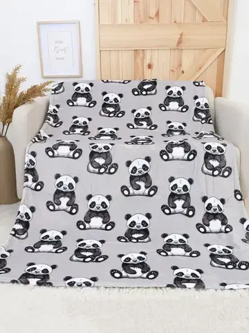 Deky MKLozkoviny.sk Deka mikroplyš Exclusive 150 × 200 cm – Panda