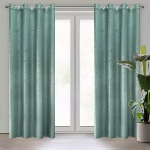 Závesy do spálne Záves MABEL 140X250 na priechodkách 367087