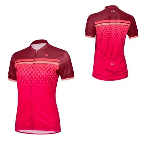 Cyklistické dresy Dámsky cyklistický dres s krátkym rukávom Etape Diamond bordeaux/ružová - L