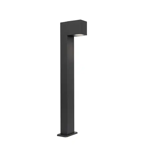 Zahradne stlpove lampy Priemyselná vonkajšia stojaca lampa tmavosivá 65 cm IP44 - Baleno