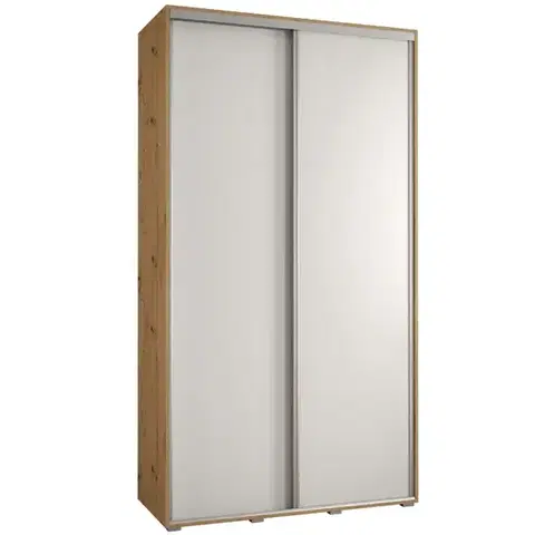 Šatníkové skrine Skriňa 45 Canaris 1 140 artisan/biela/silver