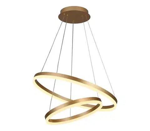 Svietidlá BRILAGI - LED stmievateľný závesný luster na lanku CIRCLE LED/70W/230V 3000-6500K zlatá + diaľkové ovládanie BG-J4310/G