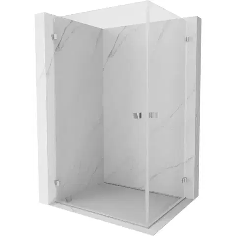 Sprchovacie kúty MEXEN/S - Lunar-B Duo sprchovací kút dvere krídlové 100 x 95, transparent, chróm 832-100L-095P-01-00