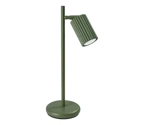 Lampy  SL.1624 - Stolná lampa KARBON 1xGU10/10W/230V zelená SL.1624