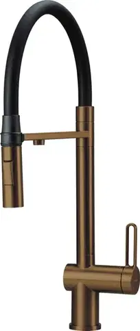 Kúpeľňové batérie DEANTE - Magnetic kartáčovaný bronz Kuchynská batéria, s pripojením na vodný filter, s elastickou hubicou BRM_C75M
