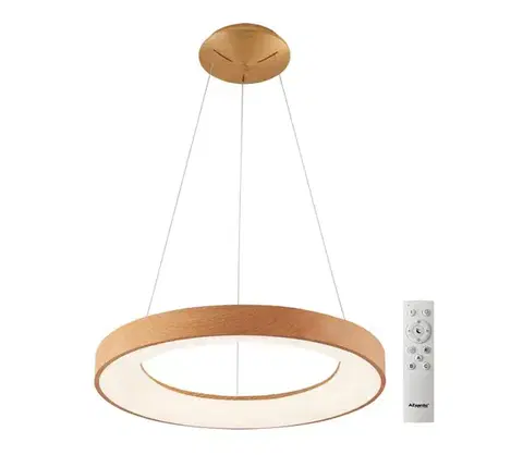 Svietidlá Azzardo  - LED Stmievateľný luster na lanku SANTANA LED/50W/230V hnedá + DO 