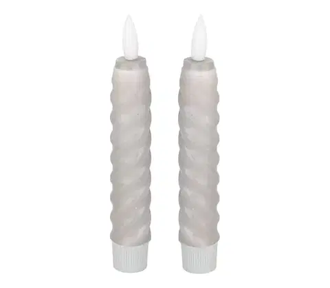 Svietidlá Eglo 422229 - SADA 2x LED Sviečka ANDRAFIABE LED/1xAAA 15 cm šedá 422229
