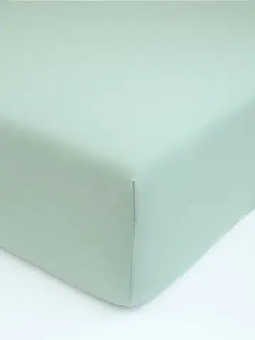 Plachty MKLozkoviny.sk Jersey prostěradlo s elastanem 90 × 200 cm – mátové