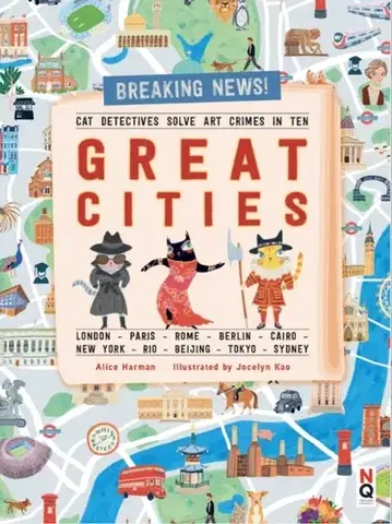 Nalepovačky, vystrihovačky, skladačky Cat Detectives Save Art Crimes in Ten Great Cities - Alice Harman