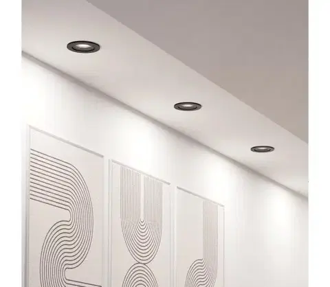 LED osvetlenie Eglo 902287 - SADA 3xLED RGBW Stmievateľné podhľadové svietidlo SALICETO-Z LED/4,7W/230V čierna 902287