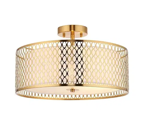 Svietidlá Endon 101568 - Prisadený luster CORDERO 3xE27/10W/230V zlatá 101568