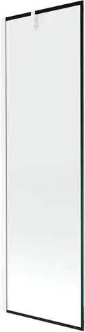 Sprchové dvere MEXEN/S - Next vaňová zástena FIX 60 x 150, čierna dekor, chróm 895-060-000-00-70-01