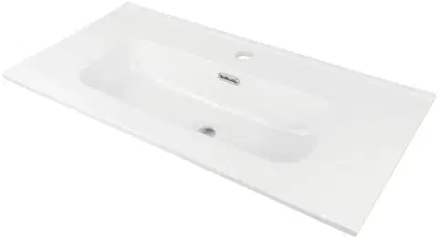 Umývadlá DEANTE - Tubo biele Keramické umývadlo, vsadené - 80 cm CTU_6U8M