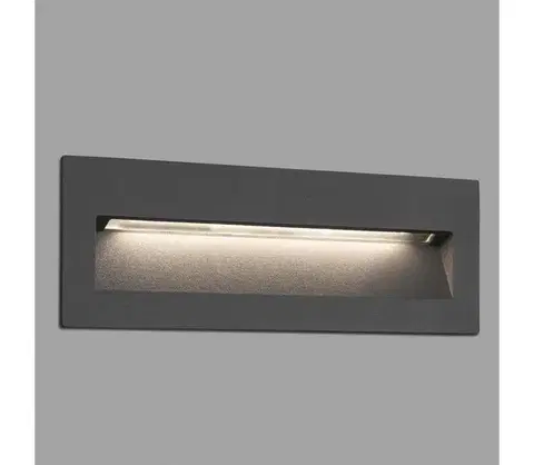 Svietidlá FARO Barcelona FARO 70638 - LED vonkajšie zapustené svietidlo NAT LED/8W/230V IP65 čierna 70638