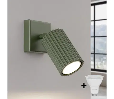 Svietidlá BRILAGI - LED nástenné bodové svietidlo CRESTO 1xGU10/10W/230V zelené BR.1616
