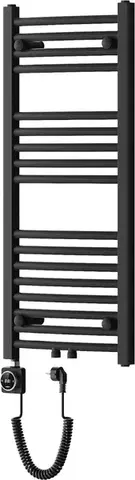 Radiátory do kúpeľne MEXEN/S - Ares radiátor + vykurovacia tyč 900 x 400 mm, 300 W, čierna W102-0900-400-6300-70