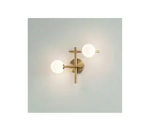 Svietidlá Ideal Lux - LED nástenné svietidlo ATLAS 2xG9/3W/230V zlaté 365084