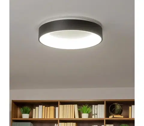 Svietidlá BRILAGI - Stmievané LED stropné svietidlo LED/40W/230V 3000-6500K čierna + diaľkové ovládanie BRKL01R-40W/LED-CR