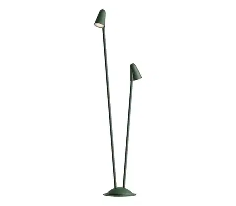 LED osvetlenie Redo 90713 - LED vonkajšia lampa NIVALIS 2xLED/6,9W/230V 3000K 110 cm IP65 zelená 90713