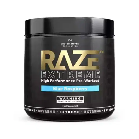 Pre-workouty The Protein Works Raze Extreme modrá malina