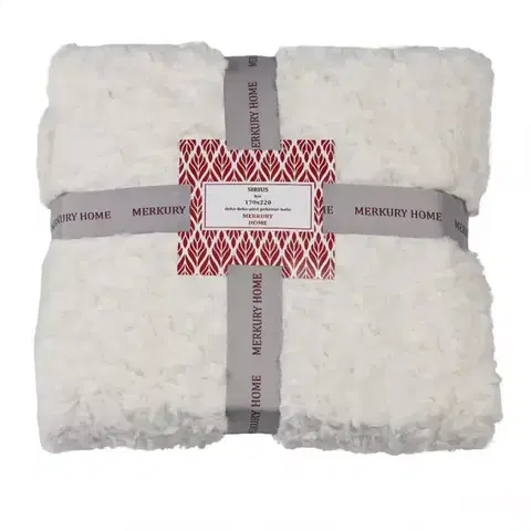 Ozdobné prikrývky Deka Sirius ecru 170x220 Merkury Home