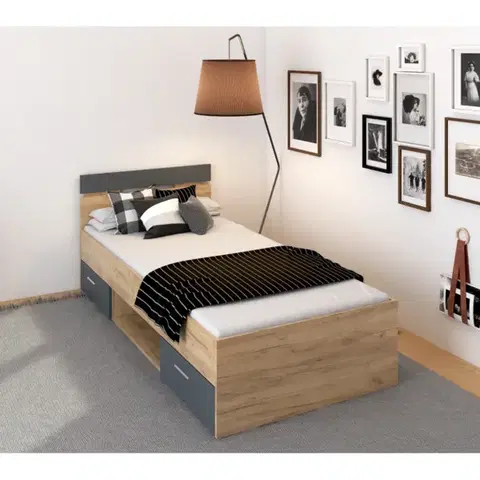 Postele Postel s úložným priestorom MICHIGAN NEW 90 Tempo Kondela