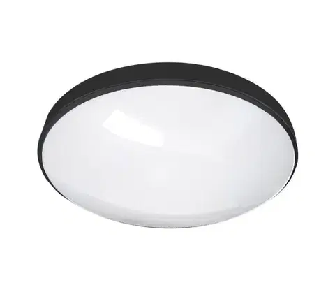 Svietidlá  LED Kúpeľňové stropné svietidlo CIRCLE LED/12W/230V 4000K pr. 25 cm IP44 čierna 0080001043