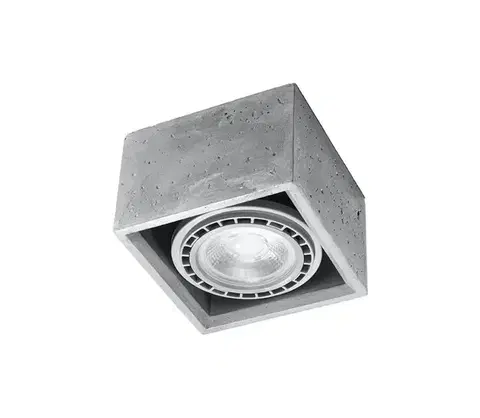 Svietidlá  SL.0883 - Stropné svietidlo QUATRO 1xGU10/40W/230V betón SL.0883