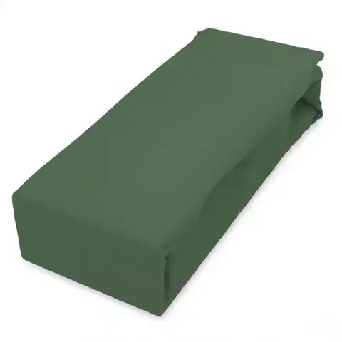 Bytový textil Plachta jersey s gumičkou 200x220 zelená