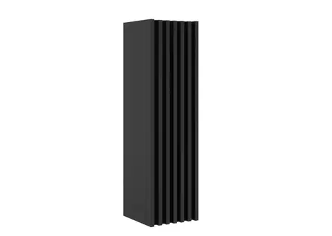 Kúpeľňový nábytok Kúpeľňová skrinka vysoká SAT Delano 34x125x36 cm čierna DELANOV35CD DELANOV35CD
