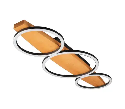 Svietidlá  LED Stropné svietidlo MELISA LED/28W/230V 26,5x70 cm borovica 334251