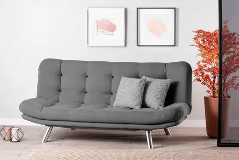Pohovky a gauče Trojmiestna rozkladacia pohovka Misa Sofabed - Grey
