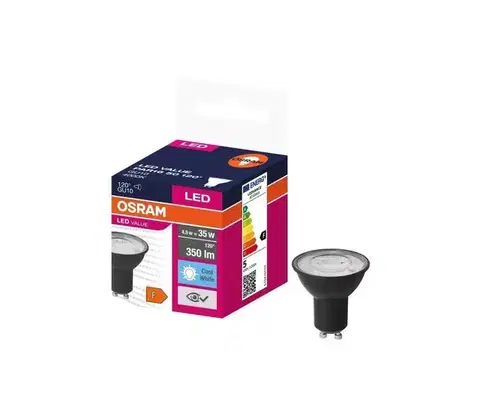 Žiarovky LED Žiarovka VALUE PAR16 GU10/4,5W/230V 4000K 120° čierna - Osram 4058075766457