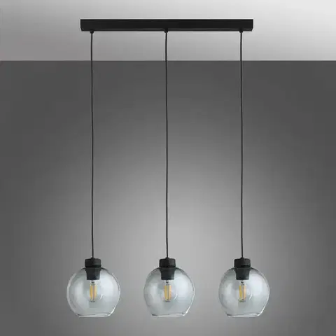 Lampy do obývačky Luster CUBUS 11727 GRAPHITE