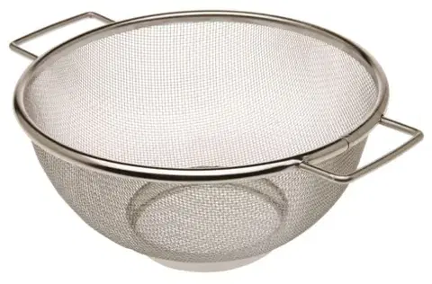 Cedníky Kinekus Cedník/sitko s rúčkami, hustý, nerezový, priemer 20,5cm