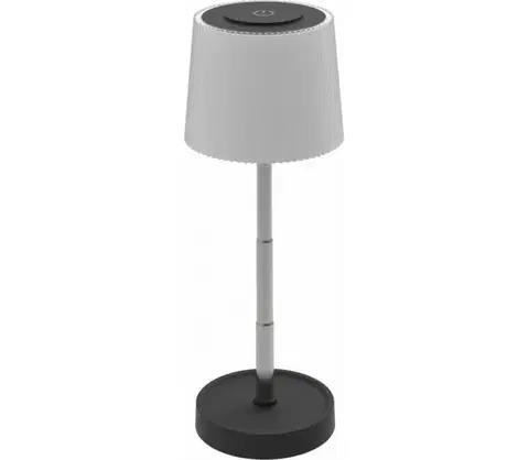 Záhradné lampy  LED stmievateľná vonkajšia nabíjateľná stolová lampa LED/2W/5V IP44 1200 mAh sivá PTL45