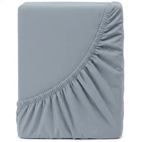 Plachty 4Home jersey prestieradlo Mako sivá, 90 x 200 cm