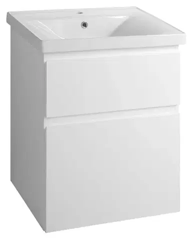 Kúpeľňový nábytok AQUALINE - ALTAIR umývadlová skrinka 57x72,5x45cm, biela AI260