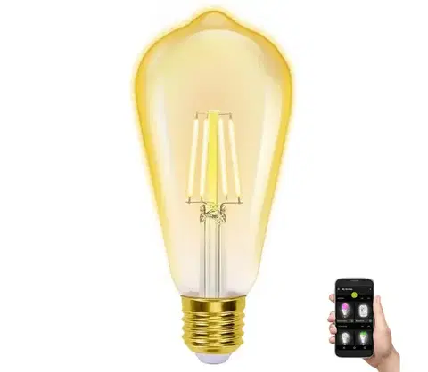 Žiarovky  B.V. LED Stmievateľná žiarovka FILAMENT ST64 E27/6W/230V 2700-6500K Wi-Fi -  S10201YIE