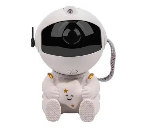 Svietidlá  - LED detský projektor 230 V astronaut 12,5 cm s diaľkovým ovládaním 52001223
