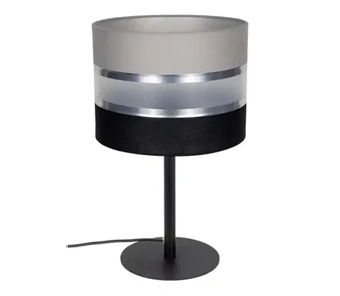 Lampy  Stolná lampa CORAL 1xE27/60W/230V čierna/šedá 0411