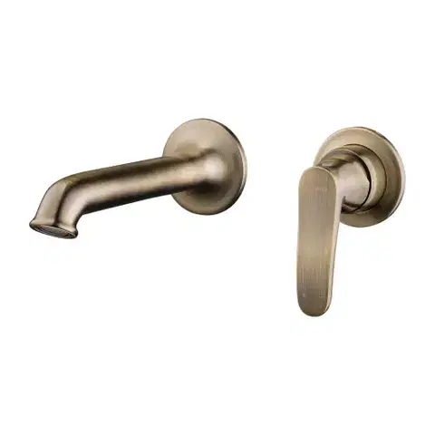Kúpeľňové batérie OMNIRES - ART DECO umývadlová batéria pre skrytú inštaláciu, antický kartáčovaný bronz AD5115BR
