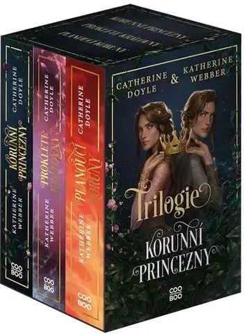 Fantasy, upíri Korunní princezny -Korunní princezny, Prokleté královny a Planoucí koruny box - Catherine Doyle,Katherine Webber,Radka Kolebáčová