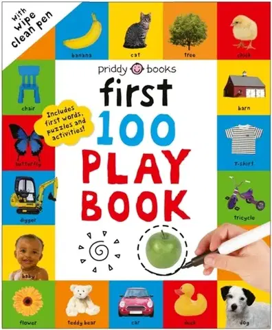 Nalepovačky, vystrihovačky, skladačky First 100 Play Book - Priddy Books