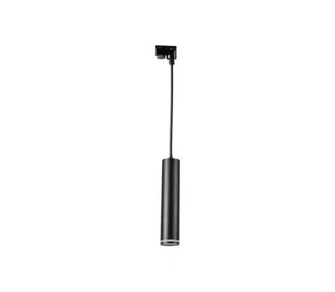 Svietidlá  Luster na lanku do lištového systému PARIS 1xGU10/10W/230V čierna 321558