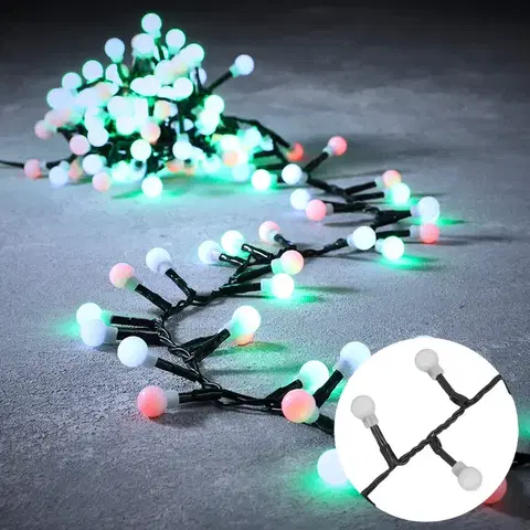 Svetelné reťaze do exteriéru Vianočné svetelná reťaz zelená s 1000 LED diódami Multicolor 23m IP44 - Comet