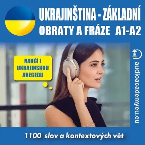 Jazykové učebnice - ostatné Audioacademyeu Ukrajinština – základní obraty a fráze A1-A2